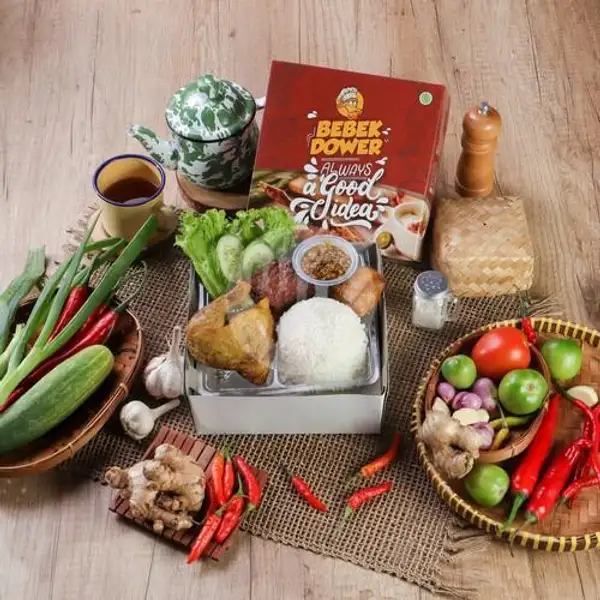 Nasi Ayam Bumbu Madura Tahu Tempe | Bebek Dower, Point Kelapa Gading