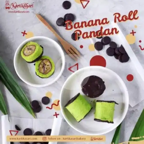 Kartika Sari Banana Roll Pandan | Aghniya Store