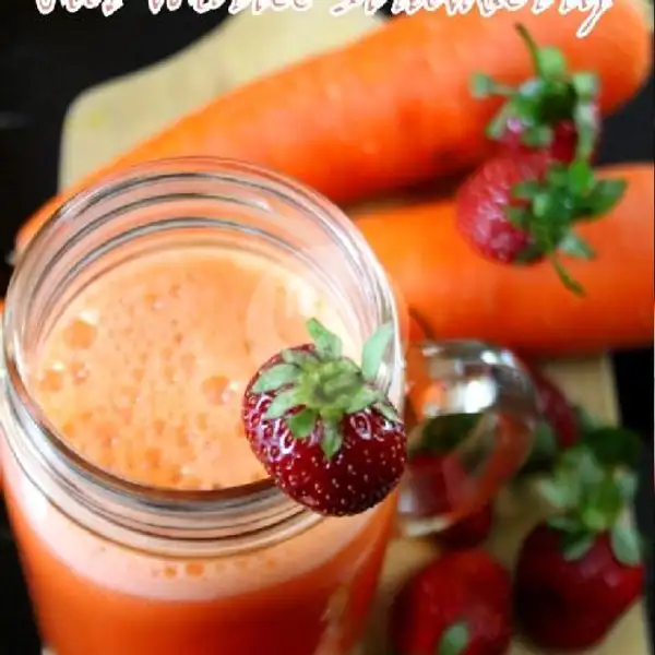 Juice Mix 2 Varian ( Wortel + Strawberry ) | Juice Buah Ori