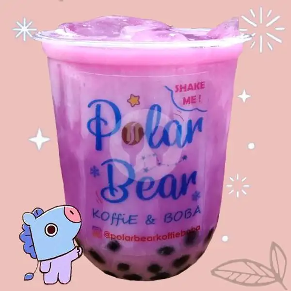 Mang Milky Taro ( Taro Latte ) ( L ) | Polarbear Koffie & Boba, Garuda