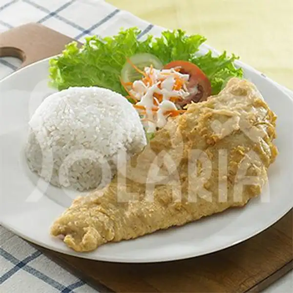 Fish & Chips + Nasi & Salad | Solaria, Paragon City Semarang