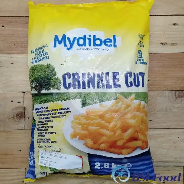 Crincle Cut French Fries 2.5kg MYDIBEL | BSI Food, Denpasar