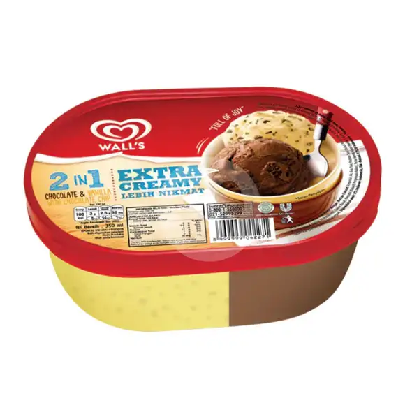 Walls Extra Creamy Vanchocchip 350 ml | Ice Cream Walls - Cicadas (Es Krim)