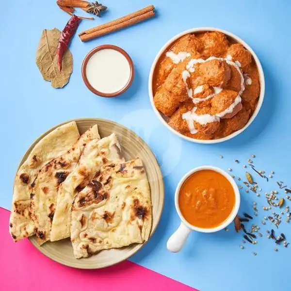 Butter Chicken Kofta + Naan | Accha - Indian Soul Food, Depok