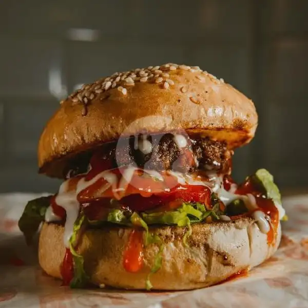 Chicken Burger. | Kampung Burger Kembangan - kampungburger.id, Kembangan