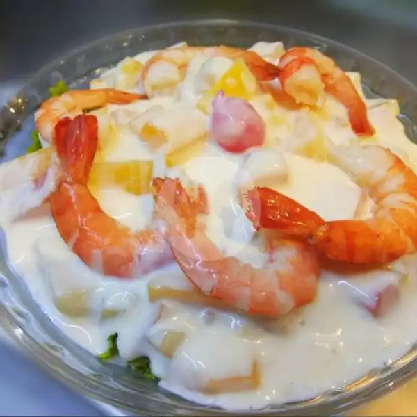 Udang Buah Salad | Restaurant Crystal Cher, Pasar Ikan
