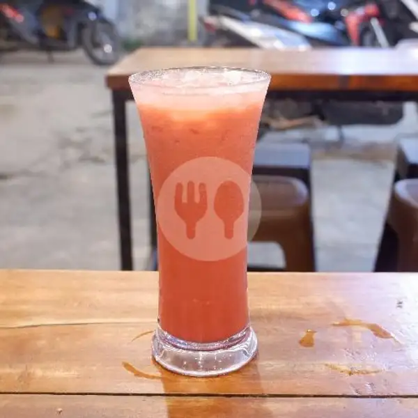 Strawberry Milk | Bakso Mandja Opi Jakabaring, Opi Raya