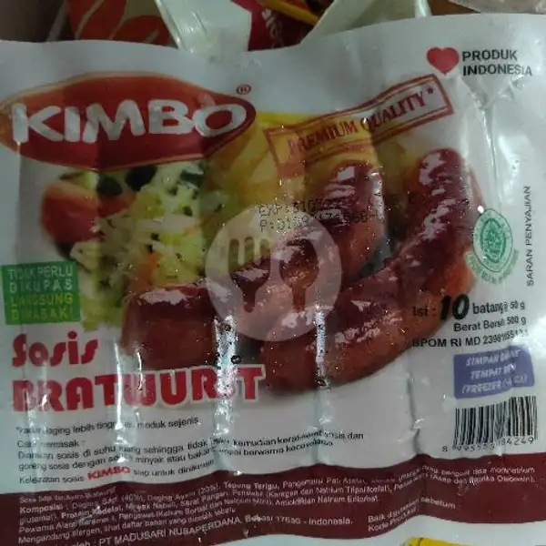 Kimbo Bratwurst Mini Ori 10 Pcs | Happy Tummy Frozen Food
