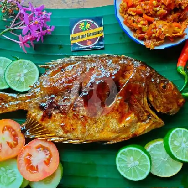 Paket Nasi Ikan Baronang Bakar | Cumi dan Ikan Bakar Rezekimah Timana Weh, Cigadung