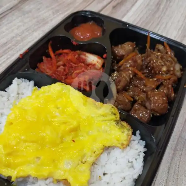 MUST TRY! Special Wagyu Galbi Enoki Rice Box | Wang Gwan Korean Bbq, Kelapa Dua