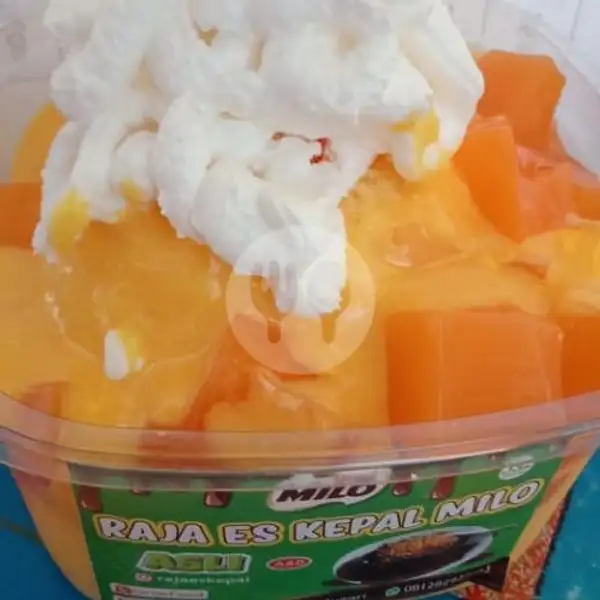 Raja Es Kepal Manggo With Pudding Manggo & Whipe Cream | Raja Ayam Geprek Halilintarrr