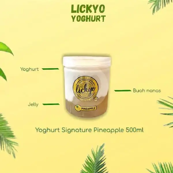 Yoghurt Pineapple Signature 500ml | LickYo Creamy Yoghurt, Reog