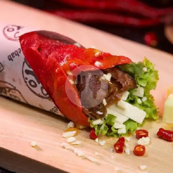 Red Kebab Daging,Sosis N Keju | Mozzarella Kebab dan Burger Natasya
