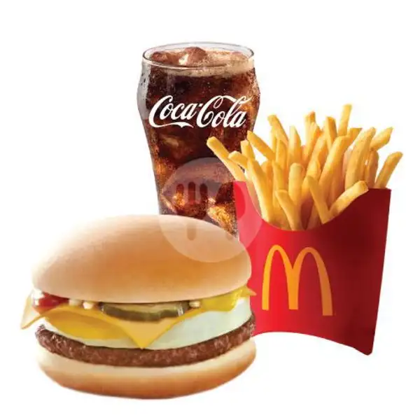 PaHeBat Cheeseburger with Egg, Medium | McDonald's, Lenteng Agung