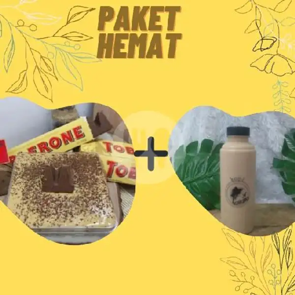 Paket Hemat Kopi Aren latte + Dessert Toblerone | Kopi Sosialita & Desert Box
