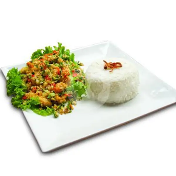 Chilli Salt Chicken with Rice | Raffel's, Kitchen City Petojo