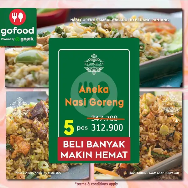 Promo 5 Nasi Goreng | Remboelan, Grand Indonesia