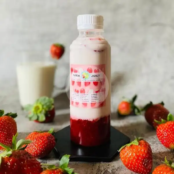 Korean Fresh Strawberry Milk To Share | Adem Juice & Smoothie, Denpasar