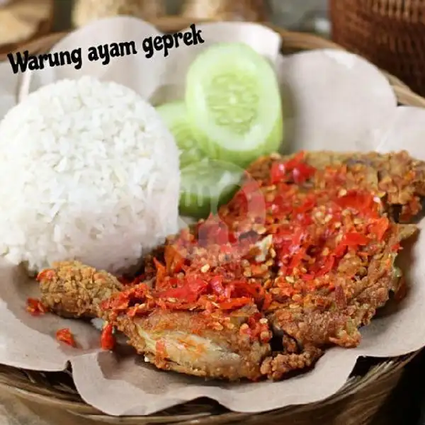 Ayam Geprek Cabe Merah + Nasi + Bonus Teh Obeng | Ayam Balado Nabila,  Puskopkar