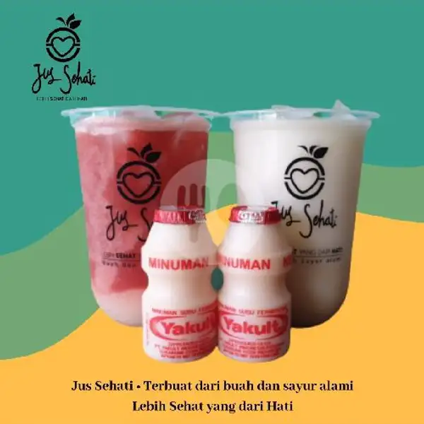 Jus Strawberry Yakult CUP Dan Jus Sirsak Yakult CUP | Jus Sehati, Denpasar
