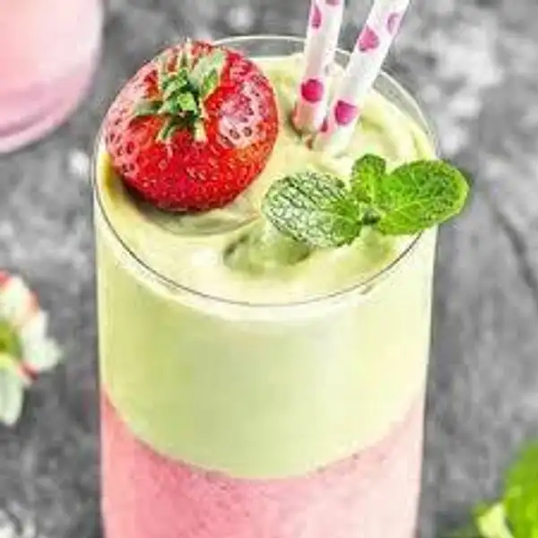 Juice Mix Stawbery+alpuket | D'Aura Fruit Juice, Subang Kota