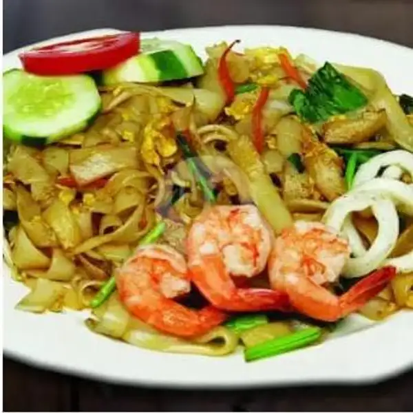Kwetiau Goreng / Kuah Seafood | Ayam Penyet Dan Ikan Bakar Cafe Oren, Kebon Kacang