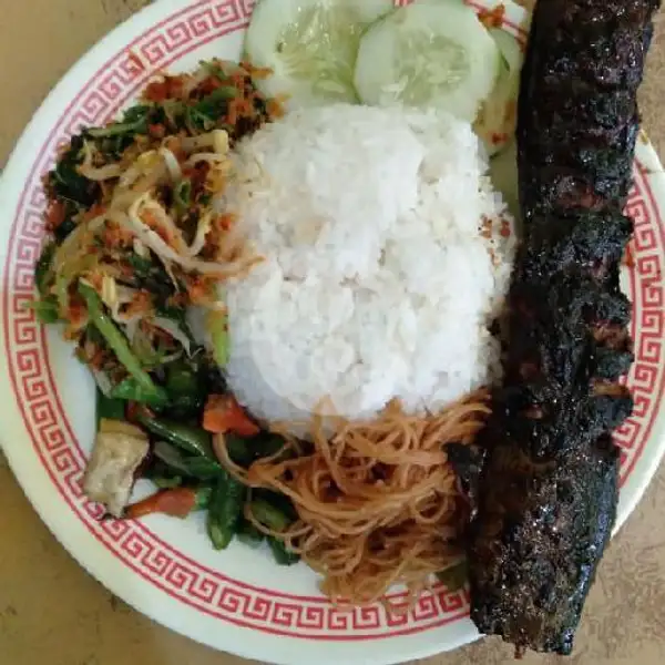 Nasi Campur Lele Bakar | Warung Kediri Bu Feni, Tg Pantun