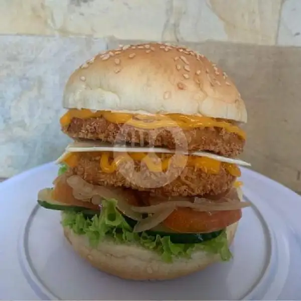 OG Double Chicken Mozzarella Burger | Burger Hotdog Smash