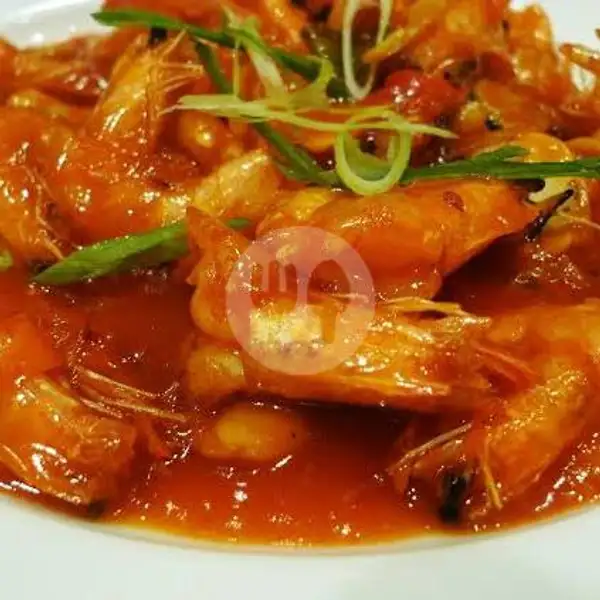 udang saus tiram+Nasi | Seafood 48 NaufaL