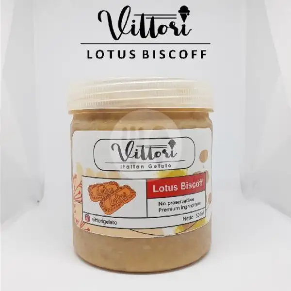 Ice Cream Es Krim Gelato Vittori - Lotus Biscoff | Vittori Gelato