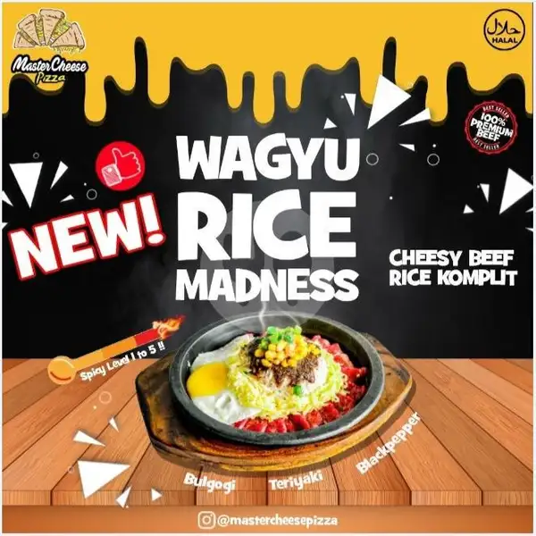 Cheesy Beef Rice Komplit | MasterCheese Pizza, Depok
