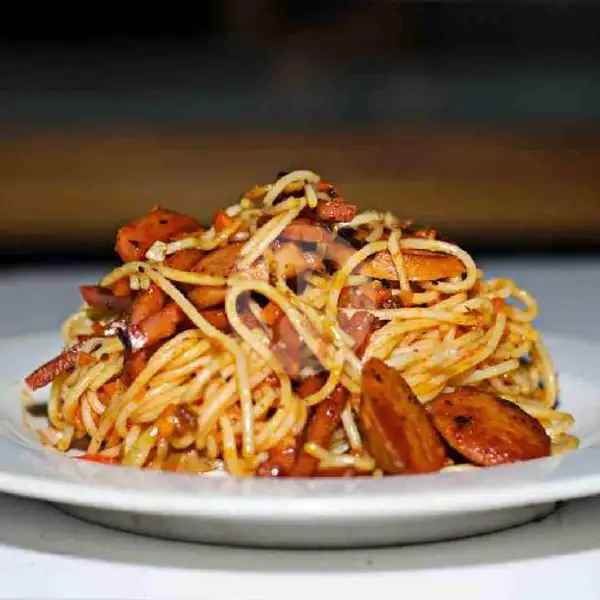 Spaghetti Sosis Lada Hitam | C Kendinner Chicken Wing 
