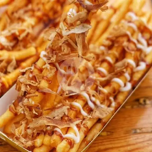 Long Fries Tako Sauce + Mayo + Katsuobushi | Popotato Long Fries, Mall Olympic Garden
