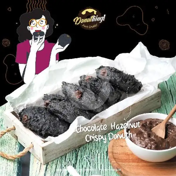 Chocolate Hazelnut Crispy Donuth | Donuthing Pekalongan, Dokter Wahidin