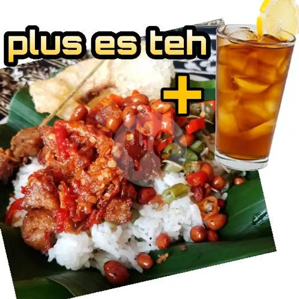 Nasi Campur Babi Pedas + Es Teh | Nasi Campur Babi Srijati Khas Bali, Ayam Betutu & Nasi Jinggo