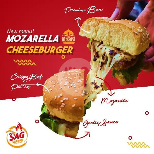 Mozarella Cheeseburger (Baru) | Sultan Ayam Geprek (Ayam Geprek & Ayam Krispi), Manggala