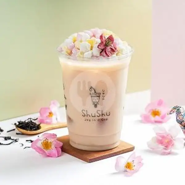 Sakura Milk Tea  Large | Shushu Palembang Indah Mall