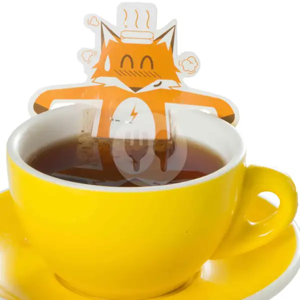 Hot Lychee Tea | Brownfox Waffle & Coffee, Denpasar