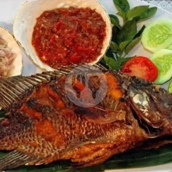Ikan Nila Goreng | Salad Buah dan Nasi Liwet Audi Queen, Palmerah
