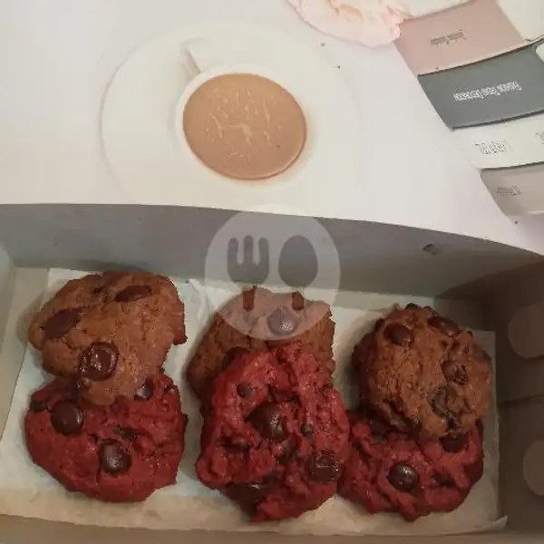Cookies Chocolate Dan Red Velvet Isi 6pcs | Donuts House