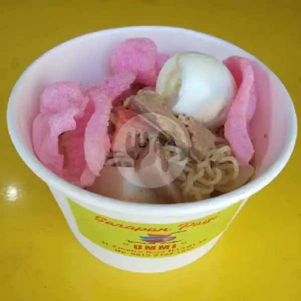 Lontong Nangka Bihun Cup + Telur Free Teh Pucuk | Lontong Padang & Kuliner Minang Ummi Rayya, Bojong Kaler