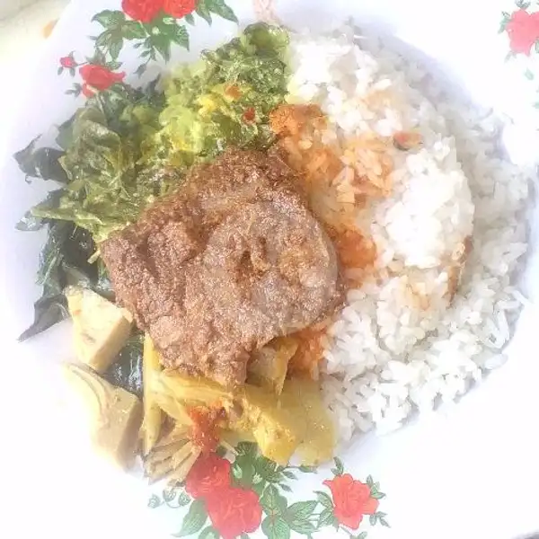 Nasi Rendang | Warung Makan Fajri Ketupat Sayur, Ruko Duren Sawit