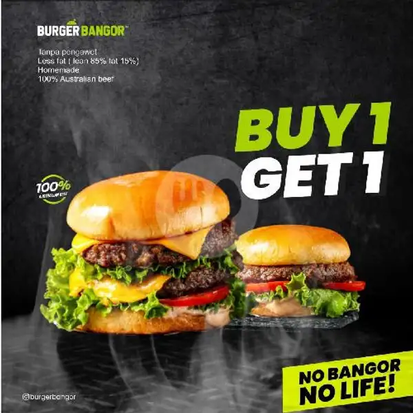 Buy 1 Get 1 B | Burger Bangor Express, Petemon Timur