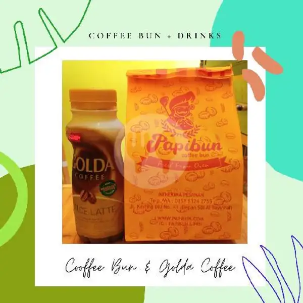 Coffee Bun 3 pcs + Golda | Papibun Coffe Bun, Cipedak