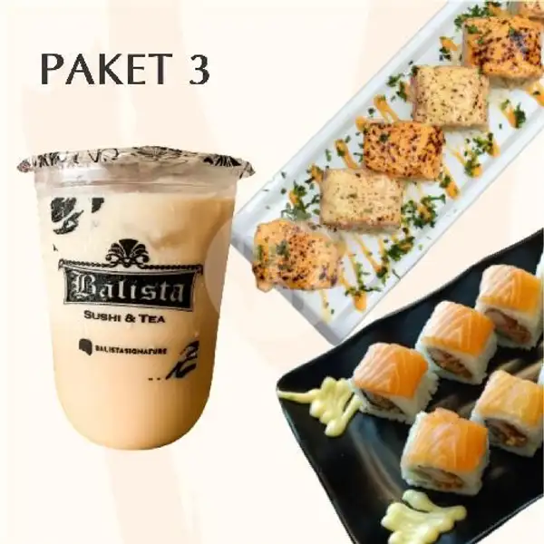 Paket 3 | Balista Sushi & Tea, Babakan Jeruk