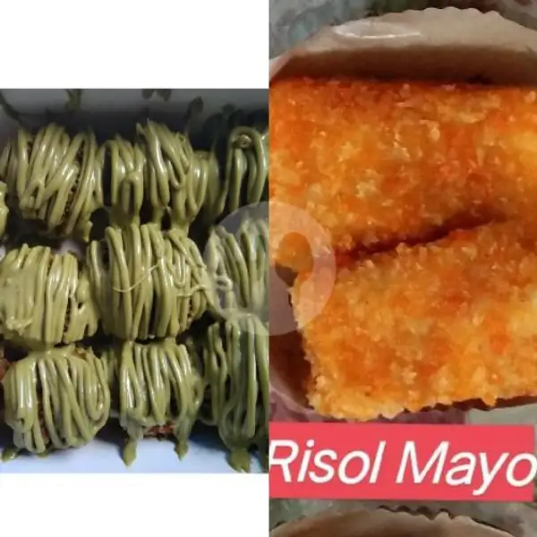 Risol Mayo 1pcs + Pisang Rasa Greentea | Pisang Lumer, Korpri