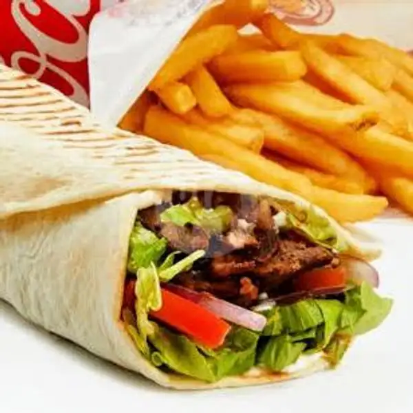Chiken Kebab + Kentang Goreng | Kebab Dan Burger Yomaan, Pamijahan