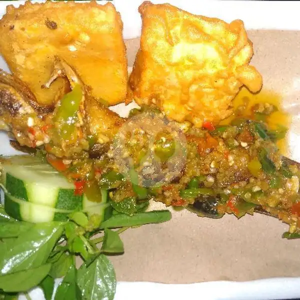 Lele Cabe Ijo Komplit + Nasi+Free Es Teh | Ayam Geprek Ceria (Pedasnya Pool), Bunga Raya