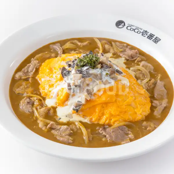 Beef Shabu & Creamed Mushroom Omelette Curry | Curry House Coco Ichibanya, Grand Indonesia