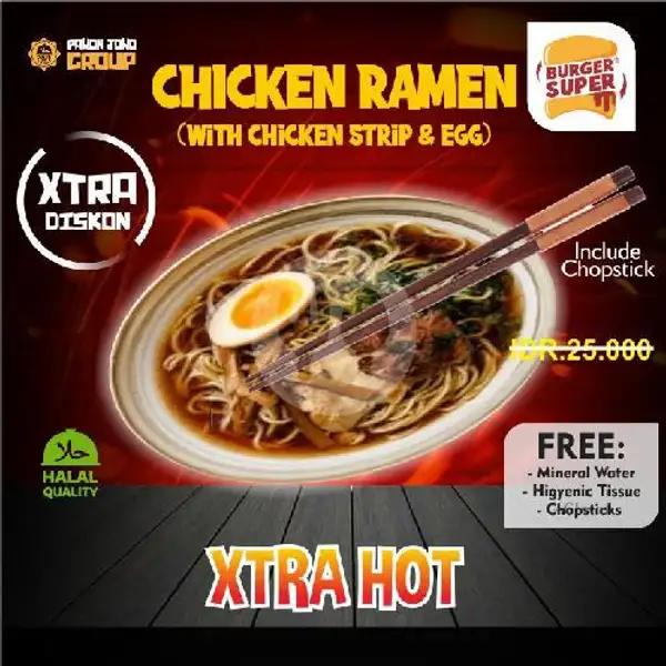 RAMEN CHICKEN XTRA HOT (Include Chopstick) | BURGER SUPER